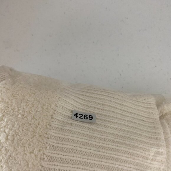 Anthropologie Daily Practice Long Chunky Cardigan Sweater Striped Button - Picture 9 of 9